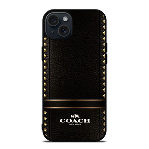 COACH BELT TEXTURE iPhone 15 Plus Case