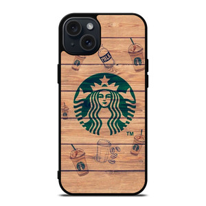 COFFEESHOP STARBUCK WOODEN LOGO iPhone 15 Plus Case COFFEESHOP STARBUCK WOODEN LOGO iPhone 15 Plus Case
