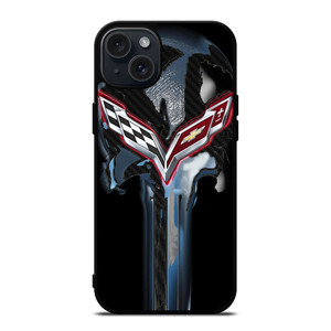 CORVETTE SKULL LOGO iPhone 15 Plus Case