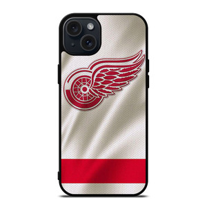 DETROIT RED WINGS HOCKEY TEAM JERSEY LOGO iPhone 15 Plus Case