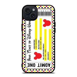 DISNEY WORLD TICKET iPhone 15 Plus Case