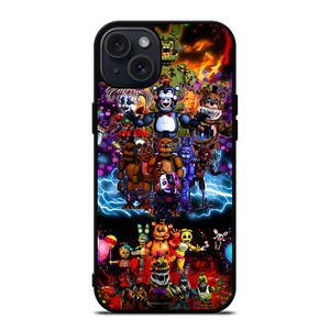 FIVE NIGHTS AT FREDDY'S ALL CHARACTERS iPhone 15 Plus Case FIVE NIGHTS AT FREDDY'S ALL CHARACTERS iPhone 15 Plus Case