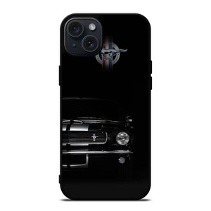 FORD MUSTANG BLACK iPhone 15 Plus Case FORD MUSTANG BLACK iPhone 15 Plus Case