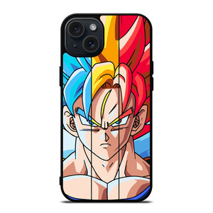 GOKU DRAGON BALL FACES iPhone 15 Plus Case GOKU DRAGON BALL FACES iPhone 15 Plus Case