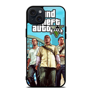 GRAND THEFT AUTO FIVE GTA GAME CHARACTER iPhone 15 Plus Case