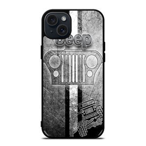 JEEP LOGO SILVER iPhone 15 Plus Case JEEP LOGO SILVER iPhone 15 Plus Case