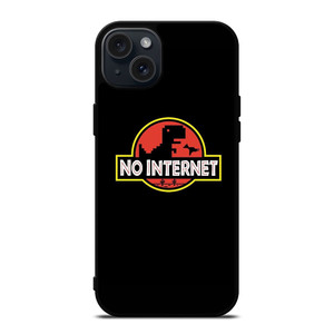 JURASSIC PARK NO INTERNET iPhone 15 Plus Case JURASSIC PARK NO INTERNET iPhone 15 Plus Case