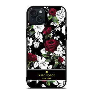 KATE SPADE ROSE RED WHITE iPhone 15 Plus Case KATE SPADE ROSE RED WHITE iPhone 15 Plus Case
