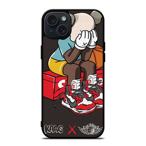 KAWS AIR JORDAN SUPREME iPhone 15 Plus Case KAWS AIR JORDAN SUPREME iPhone 15 Plus Case
