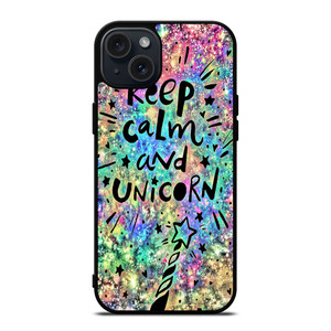 KEEP CALM AND UNICORN iPhone 15 Plus Case KEEP CALM AND UNICORN iPhone 15 Plus Case