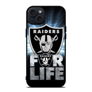 LAS VEGAS RAIDERS FOOTBALL LOGO iPhone 15 Plus Case