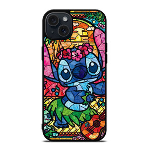 LILO & STITCH STAINED GLASS iPhone 15 Plus Case