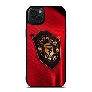 MANCHESTER UNITED LOGO JERSEY iPhone 15 Plus Case
