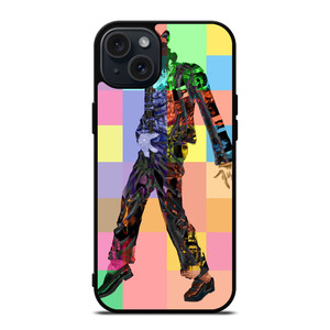 MICHAEL JACKSON MUSIC PARTY ART POP iPhone 15 Plus Case MICHAEL JACKSON MUSIC PARTY ART POP iPhone 15 Plus Case