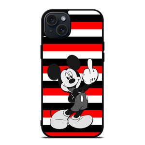 MICKEY MOUSE DISNEY MIDDLE FINGER iPhone 15 Plus Case