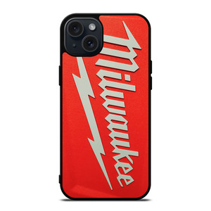 MILWAUKEE TOOL LOGO RED PLATE iPhone 15 Plus Case MILWAUKEE TOOL LOGO RED PLATE iPhone 15 Plus Case