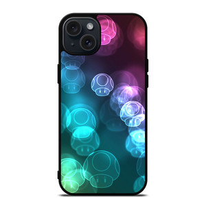 MUSHROOM NEON MARIO BROSS iPhone 15 Plus Case MUSHROOM NEON MARIO BROSS iPhone 15 Plus Case