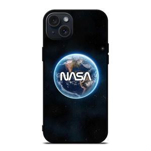 NASA LOGO UNIVERSE iPhone 15 Plus Case NASA LOGO UNIVERSE iPhone 15 Plus Case