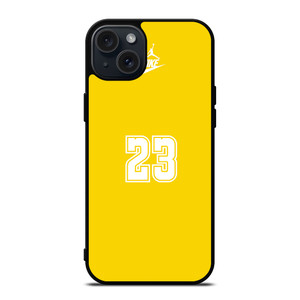 NIKE 23 YELLOW AIR JORDAN iPhone 15 Plus Case