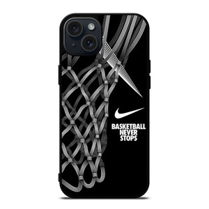 NIKE BASKETBALL NEVER STOPS ART iPhone 15 Plus Case NIKE BASKETBALL NEVER STOPS ART iPhone 15 Plus Case