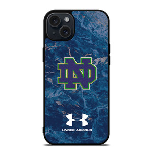 NOTRE DAME FIGHTING FOOTBALL UNDER ARMOUR iPhone 15 Plus Case NOTRE DAME FIGHTING FOOTBALL UNDER ARMOUR iPhone 15 Plus Case