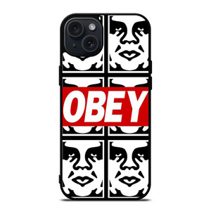 OBEY LOGO COLLAGE iPhone 15 Plus Case