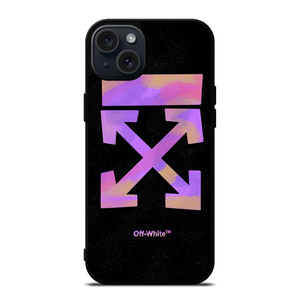 OFF WHITE PURPLE SPRAY iPhone 15 Plus Case