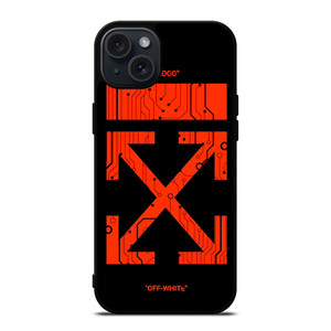 OFF WHITE RED CIRCUIT iPhone 15 Plus Case