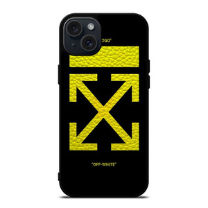 OFFWHITE LOGO YELLOW iPhone 15 Plus Case
