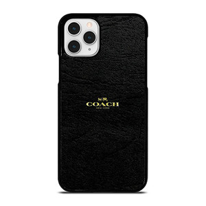 COACH NEW YORK BLACK LEATHER iPhone 11 Pro Case COACH NEW YORK BLACK LEATHER iPhone 11 Pro Case