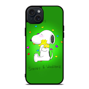 PEANUTS SNOOPY AND WOODSTOCK iPhone 15 Plus Case PEANUTS SNOOPY AND WOODSTOCK iPhone 15 Plus Case