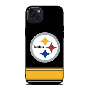 PITTSBURGH STEELERS LOGO STRIPE iPhone 15 Plus Case