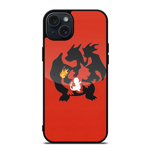 POKEMON CHARMANDER CHARMELEON CHARIZARD iPhone 15 Plus Case