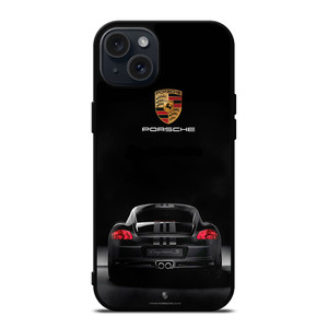 PORSCHE CAYMAN S BLACK iPhone 15 Plus Case