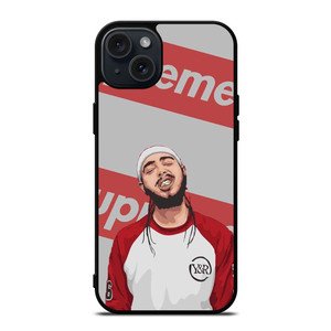 POST MALONE SUPREME iPhone 15 Plus Case POST MALONE SUPREME iPhone 15 Plus Case