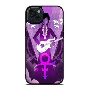 PRINCE PURPLE RAIN CARTOON iPhone 15 Plus Case PRINCE PURPLE RAIN CARTOON iPhone 15 Plus Case