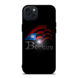 PUERTO RICO FLAG BORICUA iPhone 15 Plus Case PUERTO RICO FLAG BORICUA iPhone 15 Plus Case