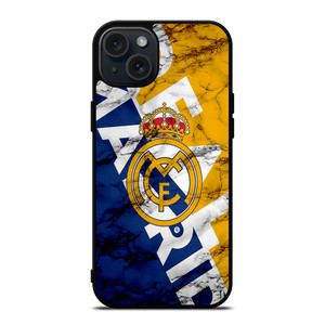 REAL MADRID MARBLE ART LOGO iPhone 15 Plus Case