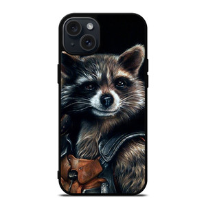 ROCKET RACCOON GUARDIAN OF GALAXY ART iPhone 15 Plus Case