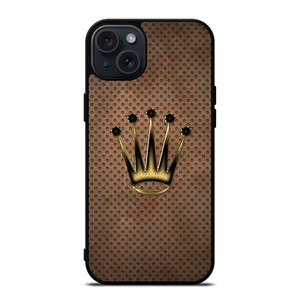 ROLEX LOGO GOLD iPhone 15 Plus Case
