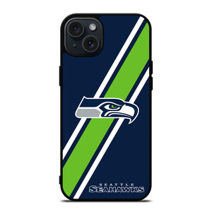SEATTLE SEAHAWKS LOGO FOOTBALL TEAM iPhone 15 Plus Case