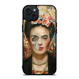 SKULL FRIDA KAHLO iPhone 15 Plus Case SKULL FRIDA KAHLO iPhone 15 Plus Case