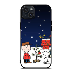 SNOOPY AND CHARLIE BROWN SNOW THE PEANUTS iPhone 15 Plus Case SNOOPY AND CHARLIE BROWN SNOW THE PEANUTS iPhone 15 Plus Case