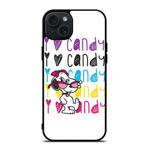 SNOOPY I LOVE CANDY iPhone 15 Plus Case