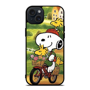 SNOOPY THE PEANUTS BICYCLE iPhone 15 Plus Case SNOOPY THE PEANUTS BICYCLE iPhone 15 Plus Case
