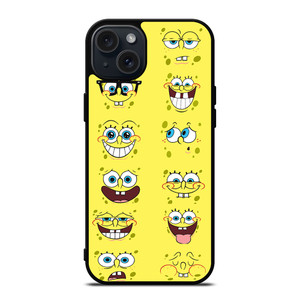 SPONGE BOB MOOD FACE iPhone 15 Plus Case
