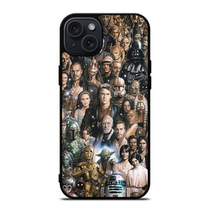 STAR WARS CHARACTERS ART iPhone 15 Plus Case STAR WARS CHARACTERS ART iPhone 15 Plus Case