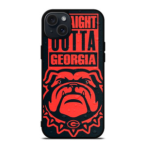 STRAIGHT OUTTA GEORGIA BULLDOGS DAWGS iPhone 15 Plus Case