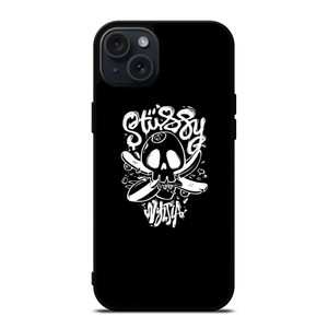 STUSSY SKULL LOGO ARTWORK iPhone 15 Plus Case
