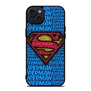 SUPERMAN LOGO ART iPhone 15 Plus Case SUPERMAN LOGO ART iPhone 15 Plus Case